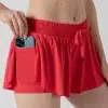 Private Label Activewear Workout Elastic Waist Casual Culottes with Pocket Wholesale Drawstring Running Shorts