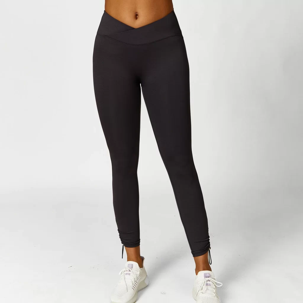 Drawstring Butt Lift Legging for Women U Neck Sport Bra Workout Clothing Yoga Set Drawstring Butt Lift Legging for Women U Neck Sport Bra Workout Clothing Yoga Set