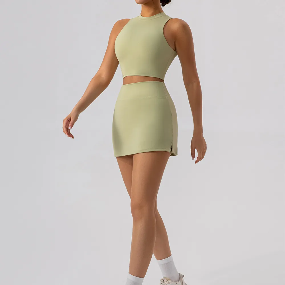 Wholesale Athletic Clothing Gym Outfit Hot Yoga Clothes Yoga Top Two Pieces Workout Set Wholesale Athletic Clothing Gym Outfit Hot Yoga Clothes Yoga Top Two Pieces Workout Set