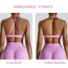 Private Label Workout Sets for Women Yoga Outfit High Waist Butt Lift Leggings Breathable Yoga Set Activewear Manufacturer