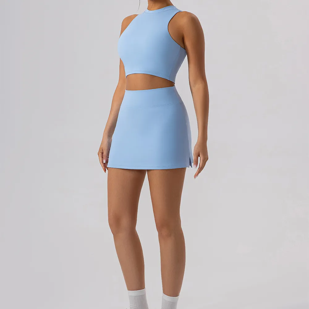 Wholesale Athletic Clothing Gym Outfit Hot Yoga Clothes Yoga Top Two Pieces Workout Set Wholesale Athletic Clothing Gym Outfit Hot Yoga Clothes Yoga Top Two Pieces Workout Set