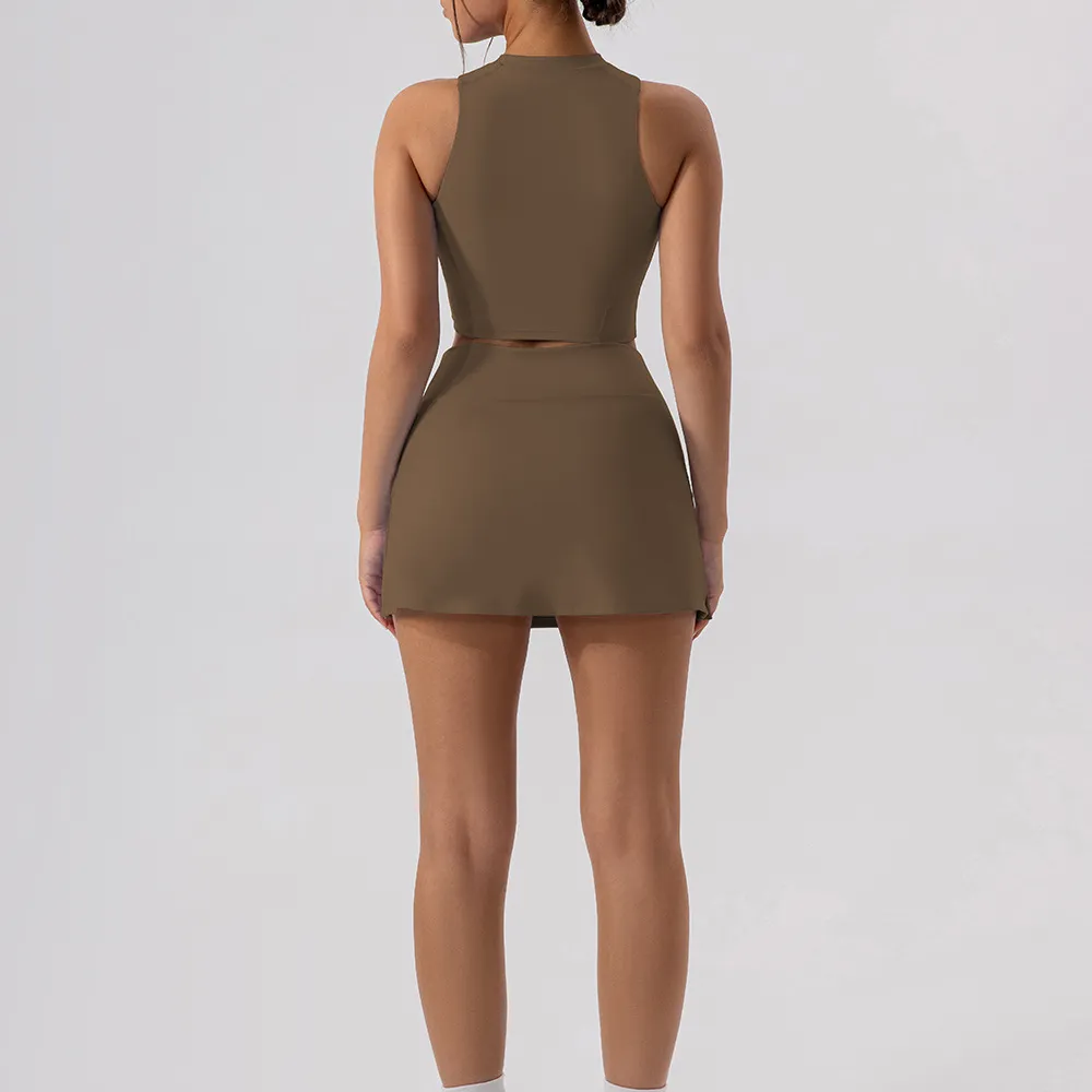 详情-13 Wholesale Athletic Clothing Gym Outfit Hot Yoga Clothes Yoga Top Two Pieces Workout Set