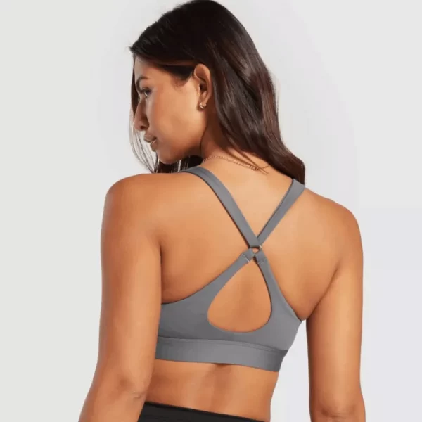 Deep U-Neck Sexy Bra Spaghetti Strap Criss Cross Tank Top Custom Active Wear Breathable Yoga Bra