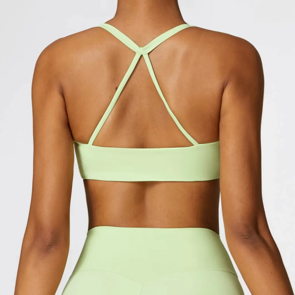 Wholesale Yoga Bra Cross Back Breathable Bra Workout Clothes Sports Bra