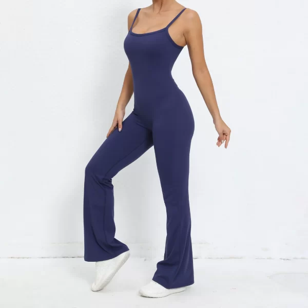 Ladies One Piece Jumpsuit Butt Lifting Bell Bottoms Skims Bodysuit Athletic Jumpsuit Fitness Clothing Suppliers