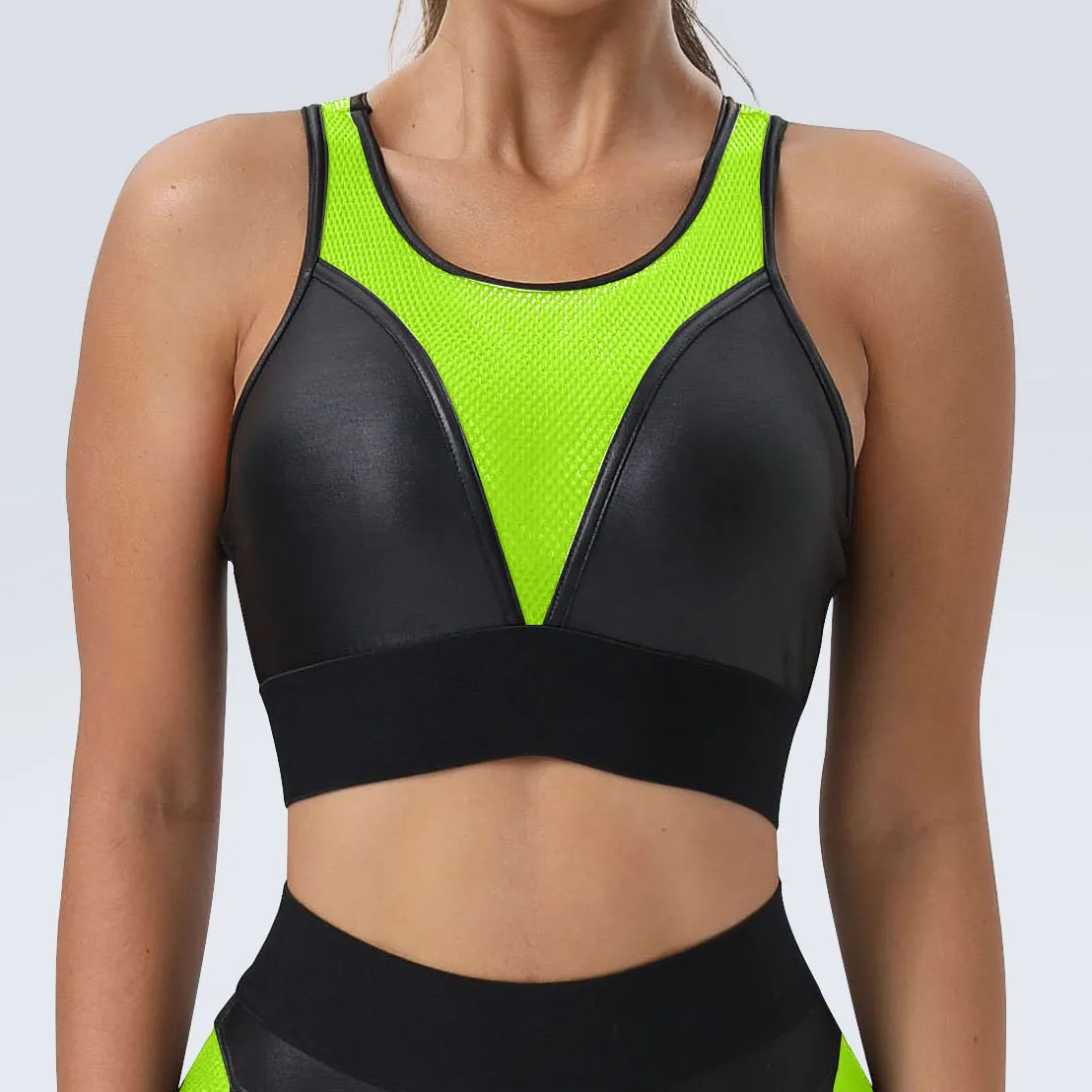 Mesh Patchwork Fitness Bra Wholesale Clothing Sport Bra Women's Sexy Tank Top Mesh Patchwork Fitness Bra Wholesale Clothing Sport Bra Women's Sexy Tank Top