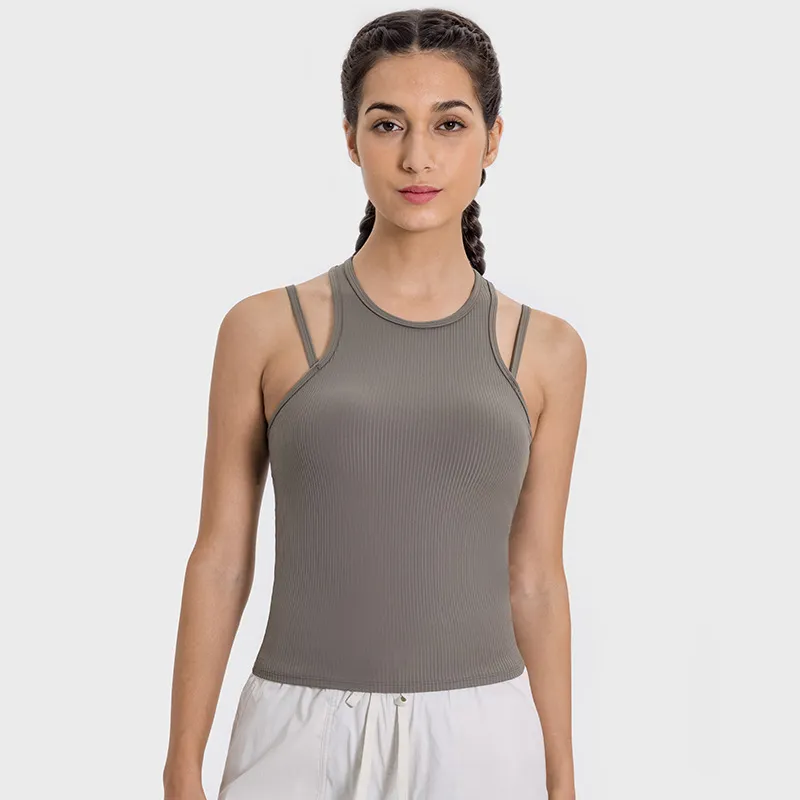 Tank Tops for Women Ribbed Sleeveless Clothes Yoga Wear Manufacturer Breathable Crop Top Tank Tops for Women Ribbed Sleeveless Clothes Yoga Wear Manufacturer Breathable Crop Top