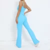 Ladies One Piece Jumpsuit Butt Lifting Bell Bottoms Skims Bodysuit Athletic Jumpsuit Fitness Clothing Suppliers