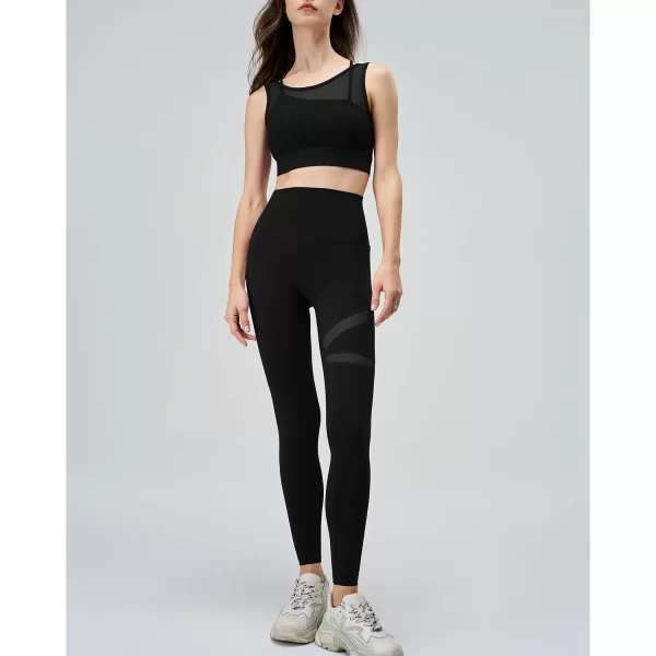 Mesh Top and Leggings Sets Wholesale Athletic Clothing Fake Two Yoga Set