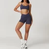 Recycled Fabric Workout Bra High Waist Shorts Wholesale Clothing Yoga Set