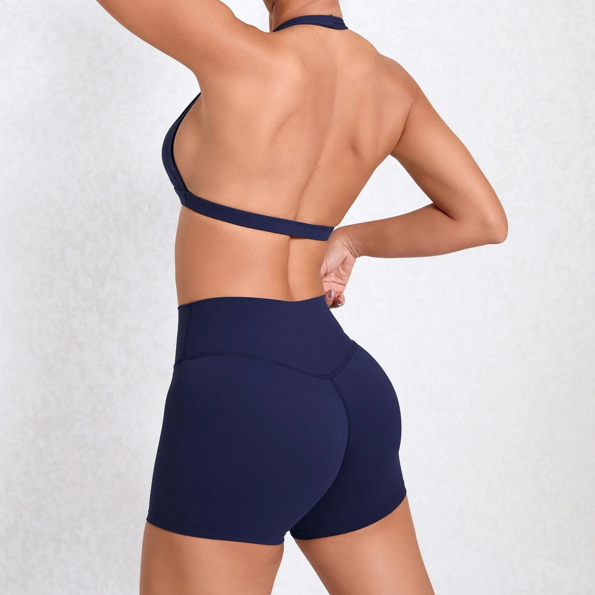 2 Pieces Yoga Set Wholesale Clothing Gym Outfits Women's High Waist Booty Shorts 2 Pieces Yoga Set Wholesale Clothing Gym Outfits Women's High Waist Booty Shorts