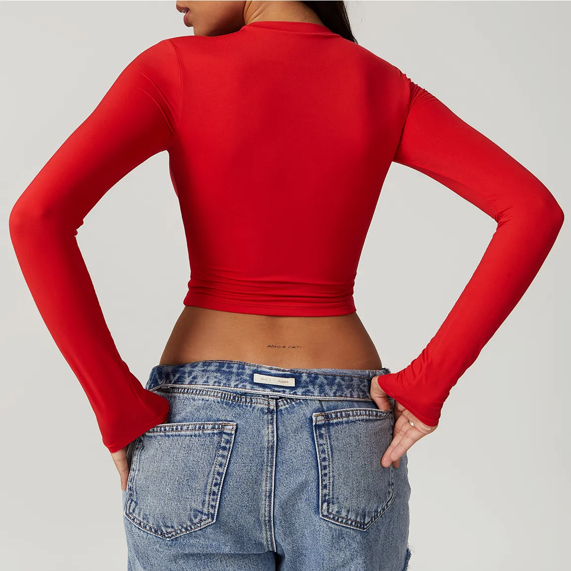 Women's Tight Crop Top Wholesale Workout Shirt Soft Fabric Yoga Long Sleeve Top Women's Tight Crop Top Wholesale Workout Shirt Soft Fabric Yoga Long Sleeve Top