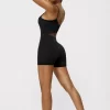 One Piece Jumpsuit Spaghetti Straps Yoga Set Breathable Bodysuit Athletic Shorts Jumpsuit