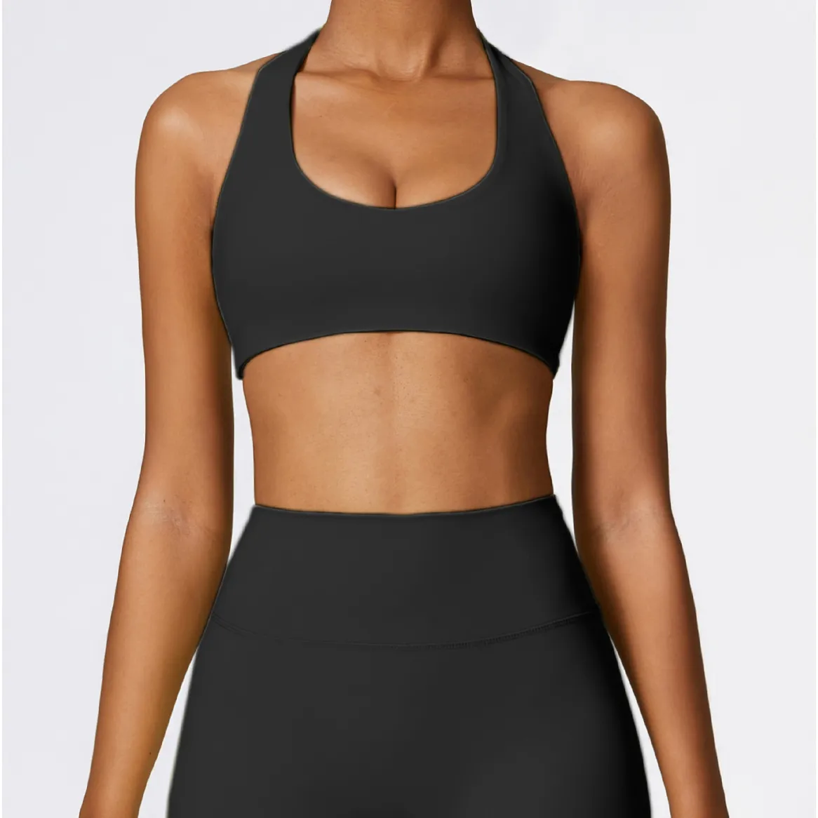 Wholesale Yoga Bra Halter Neck Breathable Bra Workout Clothes Sports Bra Wholesale Yoga Bra Halter Neck Breathable Bra Workout Clothes Sports Bra