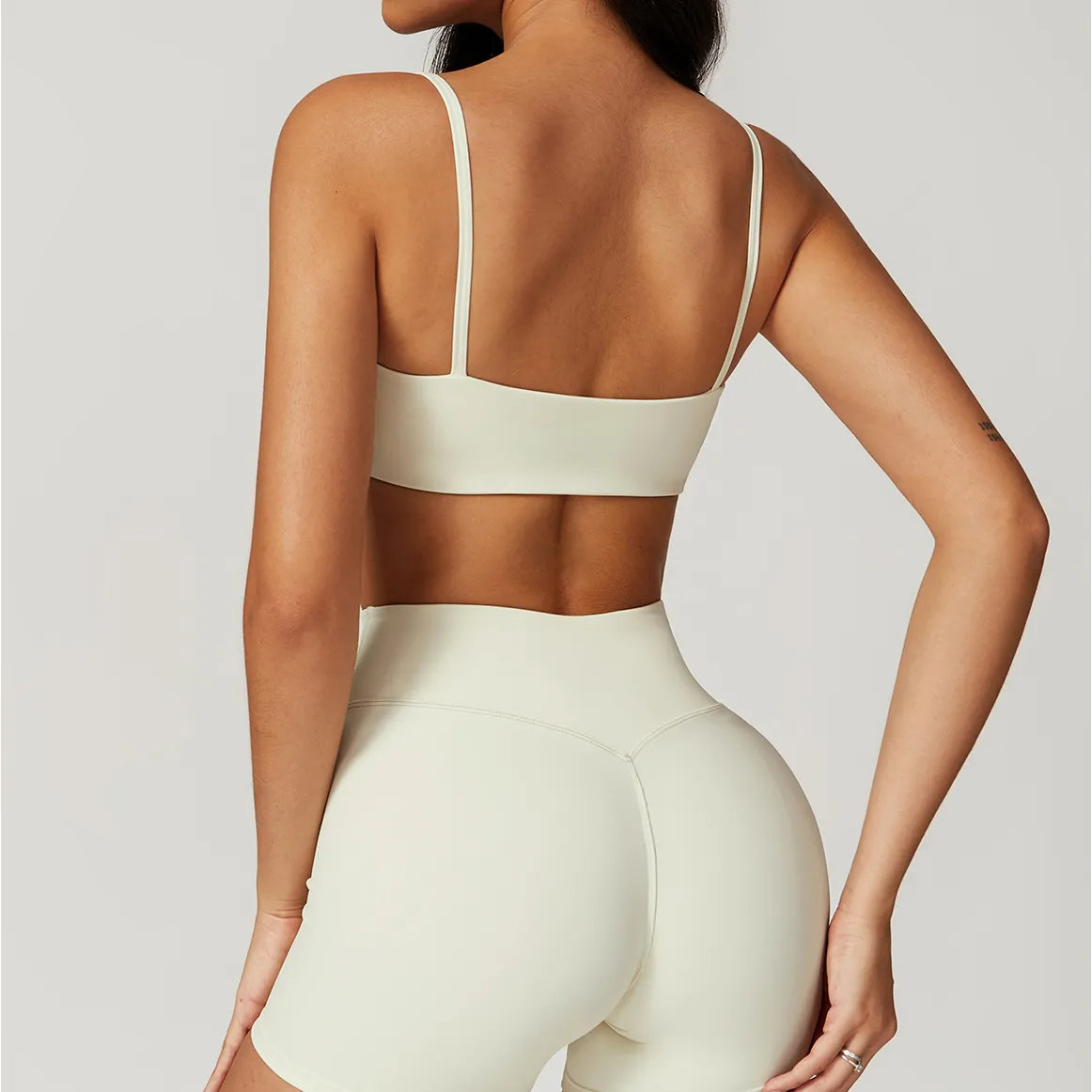 Recycled Fabric Workout Bra High Waist Shorts Wholesale Clothing Yoga Set Recycled Fabric Workout Bra High Waist Shorts Wholesale Clothing Yoga Set