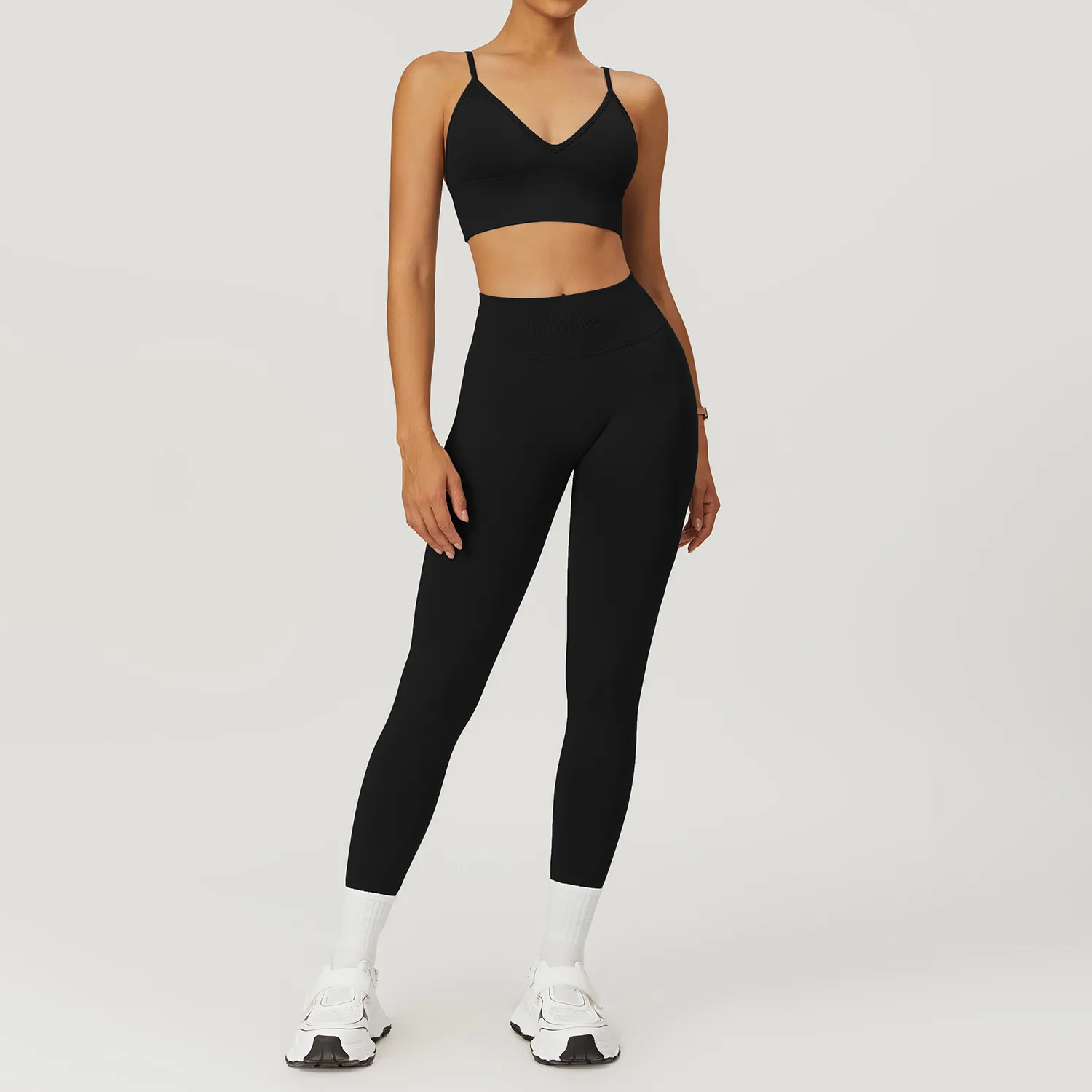 Workout Seamless Outfits High Waist Leggings Fitness Clothing Manufacturer Tight Gym Sets Workout Seamless Outfits High Waist Leggings Fitness Clothing Manufacturer Tight Gym Sets