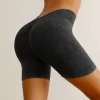 Seamless Workout Shorts High Waist Matte Finish Shorts Butt Lifting Yoga Shorts
