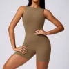 One Piece Jumpsuit Butt Lifting Skims Bodysuit Yoga Wear Athletic Short Jumpsuit