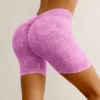 Seamless Workout Shorts High Waist Matte Finish Shorts Butt Lifting Yoga Shorts