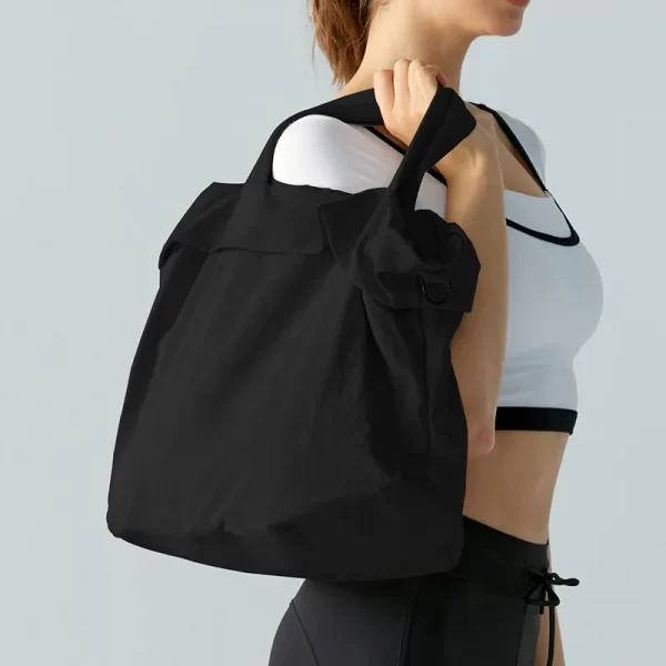 Gym Shoulder Bag for Women Men Nylon Workout Tote Bag Hand Bag Crossbody Bag