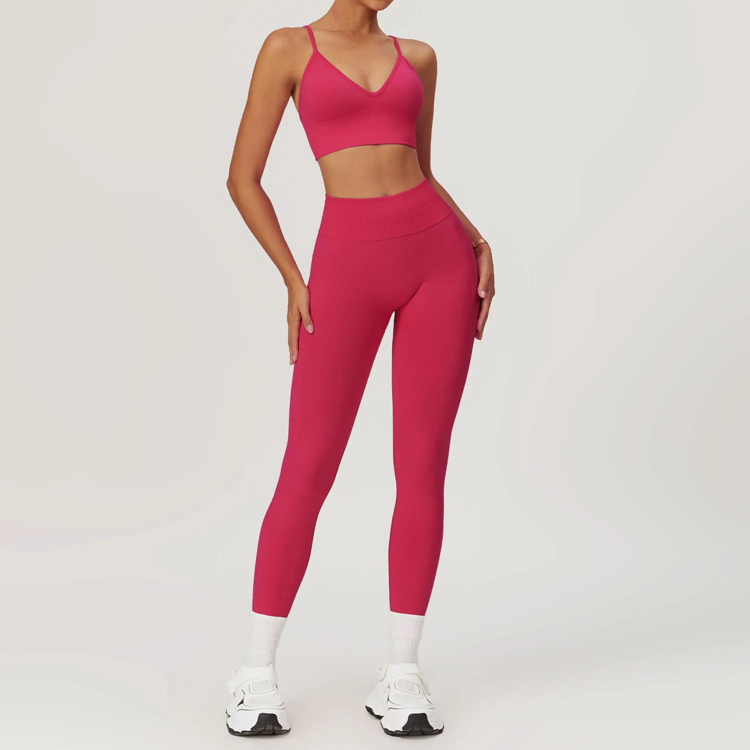 Workout Seamless Outfits High Waist Leggings Fitness Clothing Manufacturer Tight Gym Sets Workout Seamless Outfits High Waist Leggings Fitness Clothing Manufacturer Tight Gym Sets