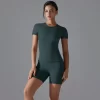Fitness Clothing Manufacturer Short Sleeve Top Tight Gym Shorts Workout Sets