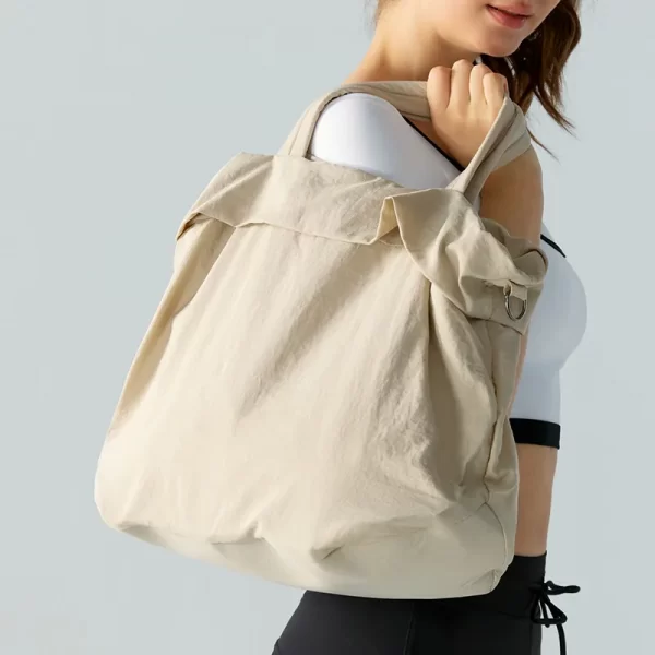 Gym Shoulder Bag for Women Men Nylon Workout Tote Bag Hand Bag Crossbody Bag