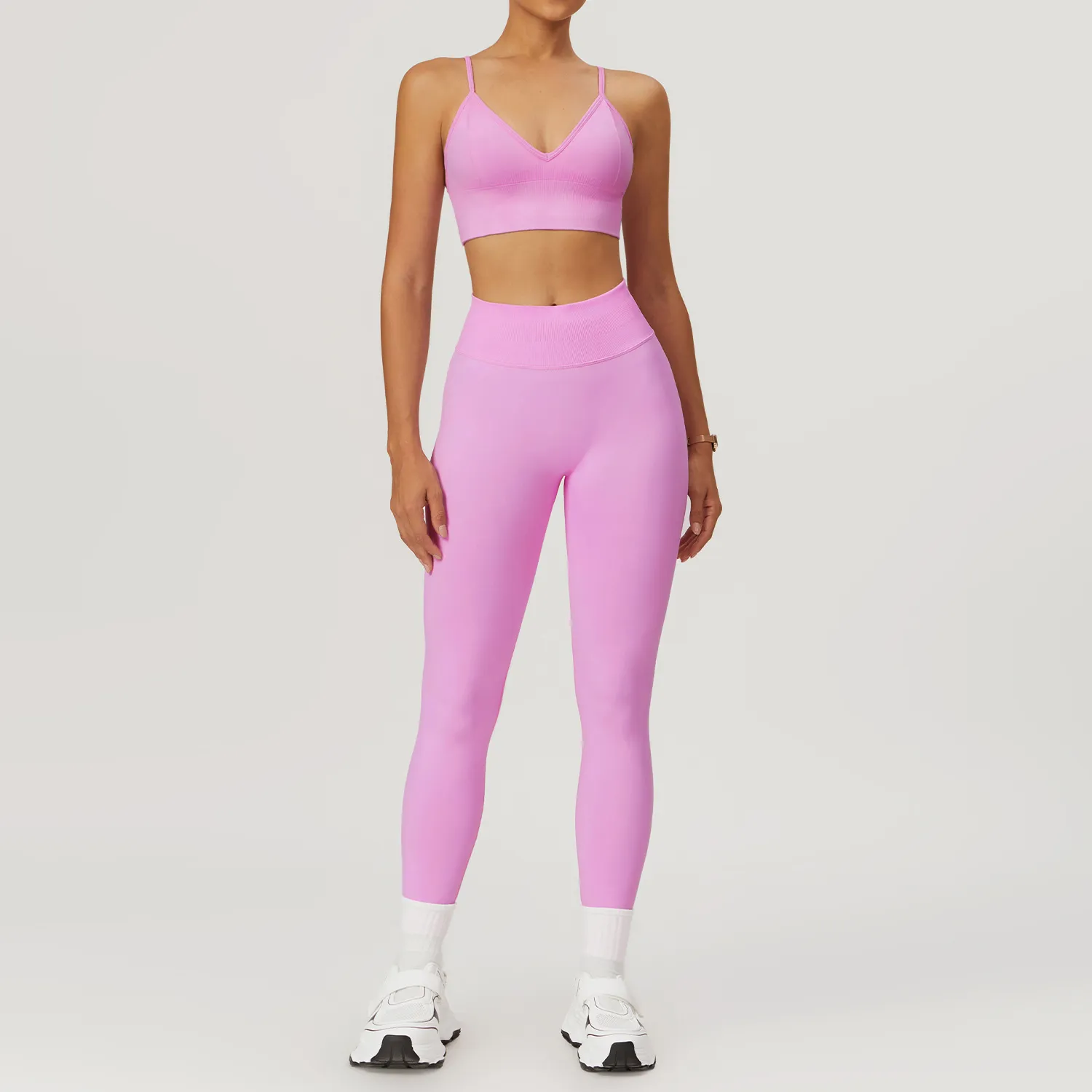 Workout Seamless Outfits High Waist Leggings Fitness Clothing Manufacturer Tight Gym Sets Workout Seamless Outfits High Waist Leggings Fitness Clothing Manufacturer Tight Gym Sets