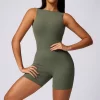 One Piece Jumpsuit Butt Lifting Skims Bodysuit Yoga Wear Athletic Short Jumpsuit