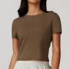 Women Crew Neck T Shirt Wholesale Clothing Hot Yoga Clothes Short Sleeve Workout Tops