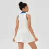 Collar Neck Tennis Skirt Contrast Color Tennis Dress Wholesale Clothing Women's Tennis Skirts