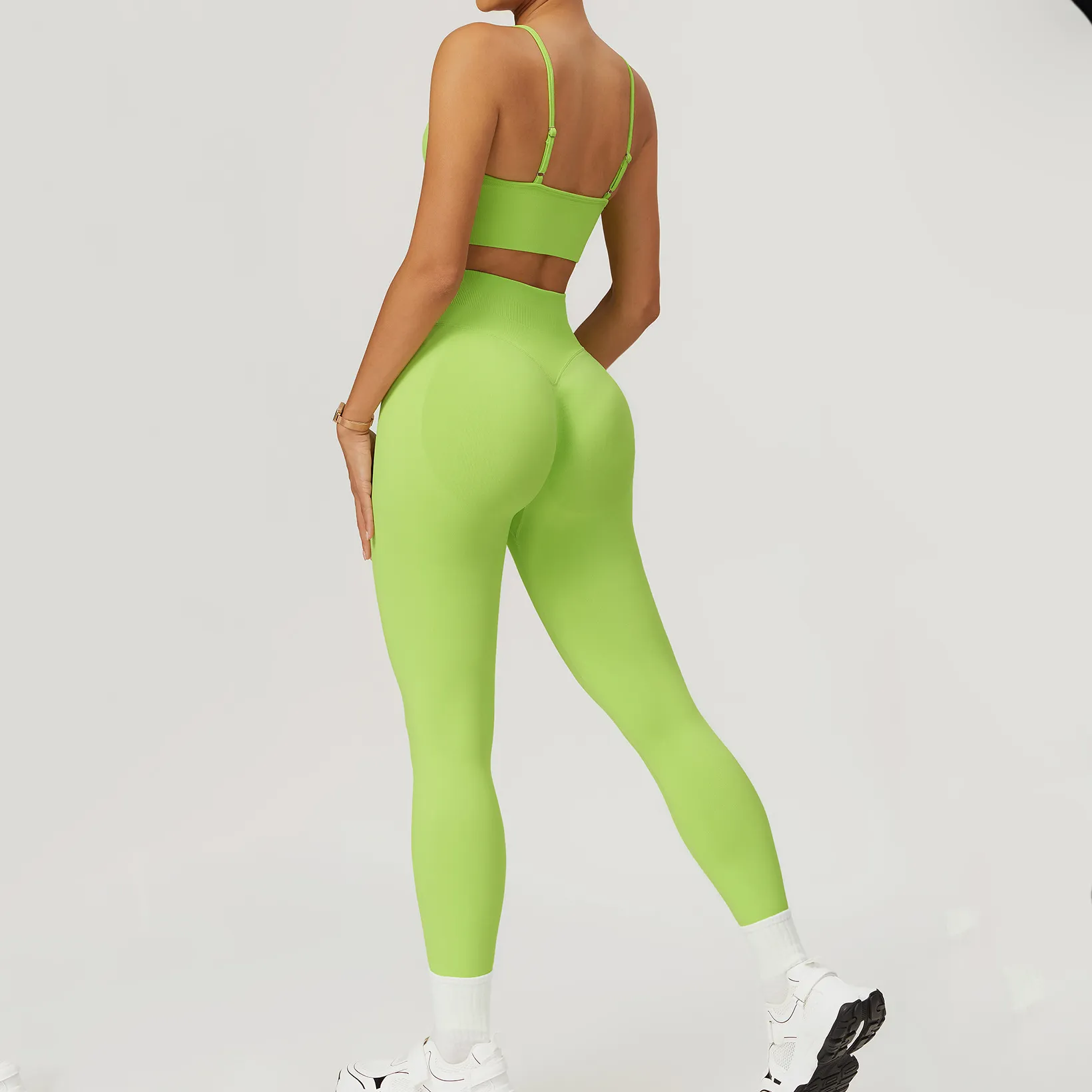 Workout Seamless Outfits High Waist Leggings Fitness Clothing Manufacturer Tight Gym Sets Workout Seamless Outfits High Waist Leggings Fitness Clothing Manufacturer Tight Gym Sets