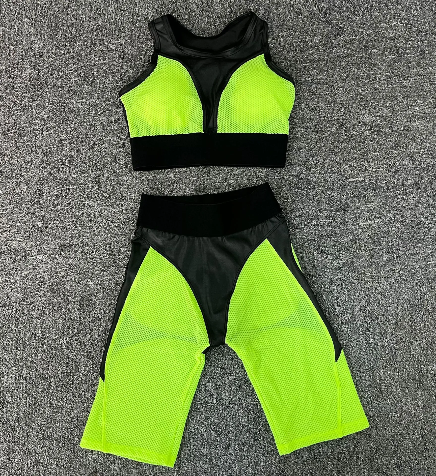 Mesh Patchwork Fitness Sets Wholesale Clothing Sport Wear Women's Sexy Gym Sets Mesh Patchwork Fitness Sets Wholesale Clothing Sport Wear Women's Sexy Gym Sets