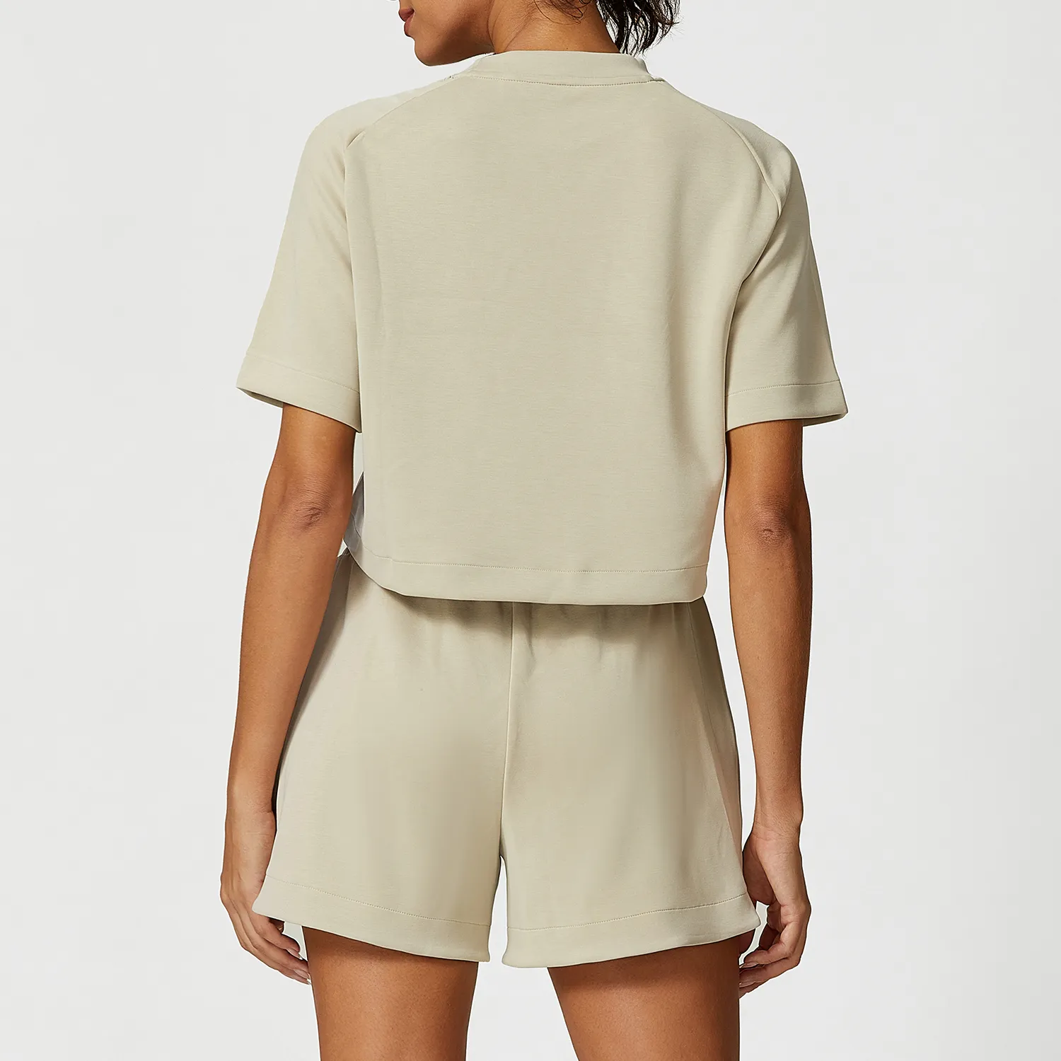 Modal Casual Suit Women Sportswear Crew Neck T Shirts Gym Loose Shorts Modal Casual Suit Women Sportswear Crew Neck T Shirts Gym Loose Shorts