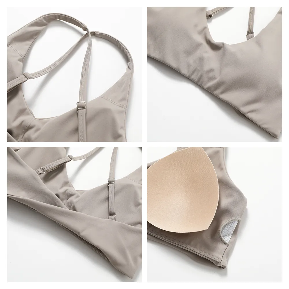 Sports Bras for Women Spaghetti Strap CrissCross Padded Bra Wholesale Activewear Supplier Sports Bras for Women Spaghetti Strap CrissCross Padded Bra Wholesale Activewear Supplier