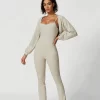 Women Long Sleeve Smock Gym Wholesalers Spark Clothing Match Jumpsuit