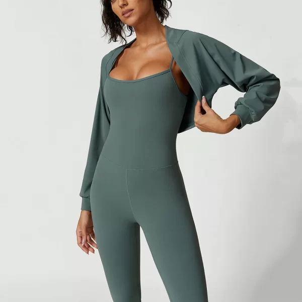Women Long Sleeve Smock Gym Wholesalers Spark Clothing Yoga Shawl Cardigan