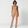 Women Long Jumpsuit Gym Wholesalers Spark Clothing Adjustable Spaghetti Straps Jumpsuit