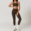 Sports Bra Fabric 4 Pieces Sets Hot Yoga Clothes Gym Wear Manufacturers Spark Clothing