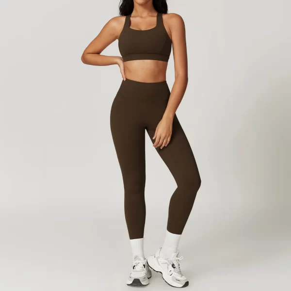 Sports Bra Fabric 4 Pieces Sets Hot Yoga Clothes Gym Wear Manufacturers Spark Clothing
