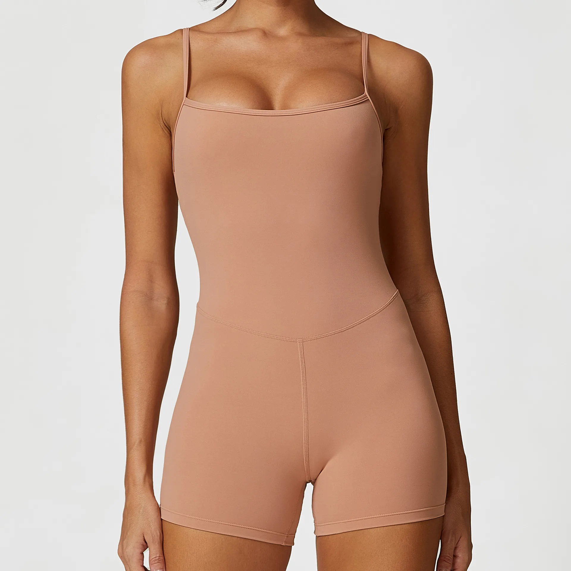 Women Short Jumpsuit Gym Wholesalers Spark Clothing Adjustable Spaghetti Straps Jumpsuit