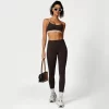 Contrast Color Yoga Set Female Fitness Apparel Spark Clothing Workout Set