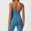 Women Long Jumpsuit Gym Wholesalers Spark Clothing Adjustable Spaghetti Straps Jumpsuit