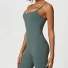 Women Long Jumpsuit Gym Wholesalers Spark Clothing Adjustable Spaghetti Straps Jumpsuit