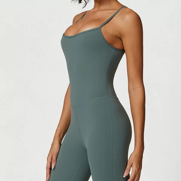 Women Long Jumpsuit Gym Wholesalers Spark Clothing Adjustable Spaghetti Straps Jumpsuit