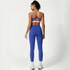 Contrast Color Yoga Set Female Fitness Apparel Spark Clothing Workout Set