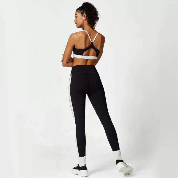 Contrast Color Yoga Set Female Fitness Apparel Spark Clothing Workout Set