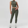 Women Fashion Fitness Wholesale Sportswear Apparel 4 Pieces Yoga Sets Workout Clothes