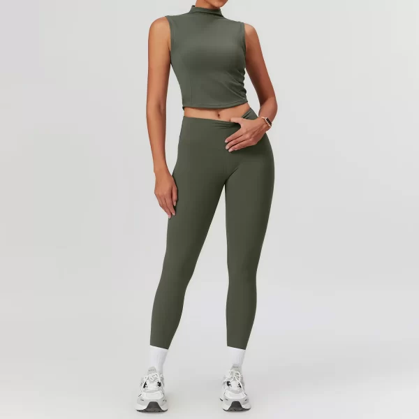 Women Fashion Fitness Wholesale Sportswear Apparel 4 Pieces Yoga Sets Workout Clothes