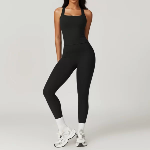 Women Sportswear Wholesale Clothing 5 Pieces Yoga Sets Athletic Apparel Manufacturers
